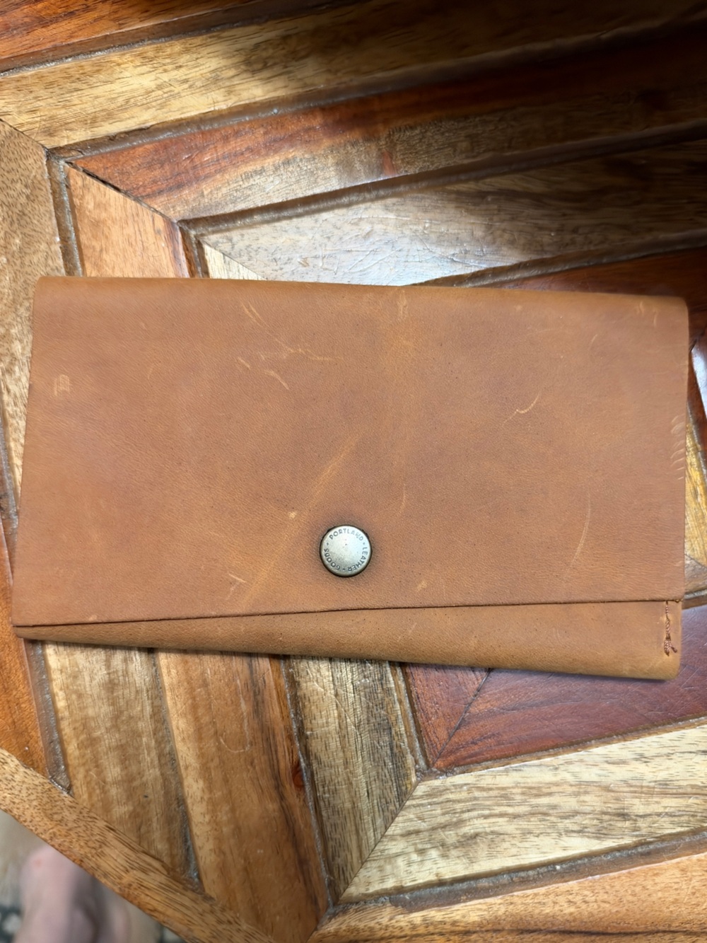 Portland Leather Brown Leather Rancher Wallet